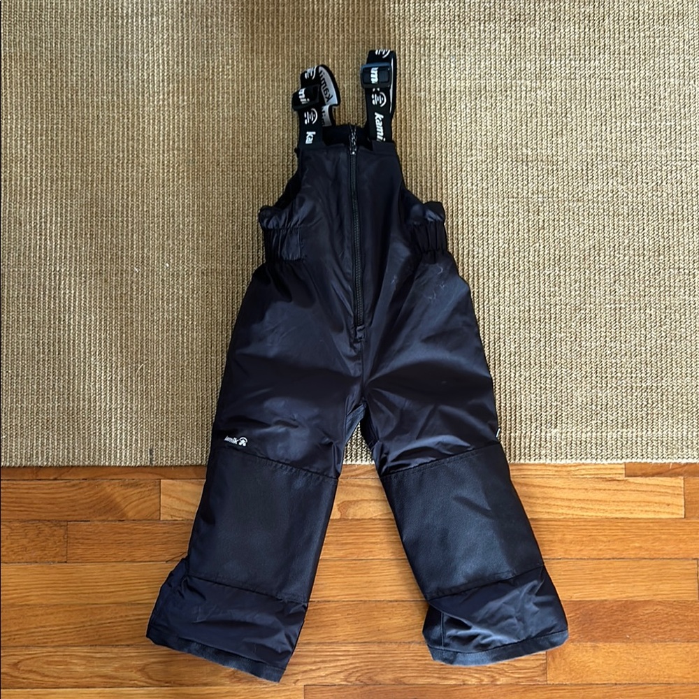 KamiK Kids Black Snow Bib Pants